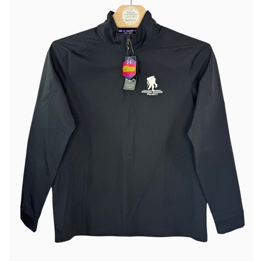 Under Armour Freedom Wounded Warrior Project ColdGear 1/4 Zip XL NWT Black